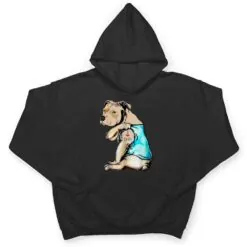Pitbull Dog I Love Dad Tattoo Funny Family T Shirt Pitbull Dog I Love Dad Tattoo Funny Family T Shirt