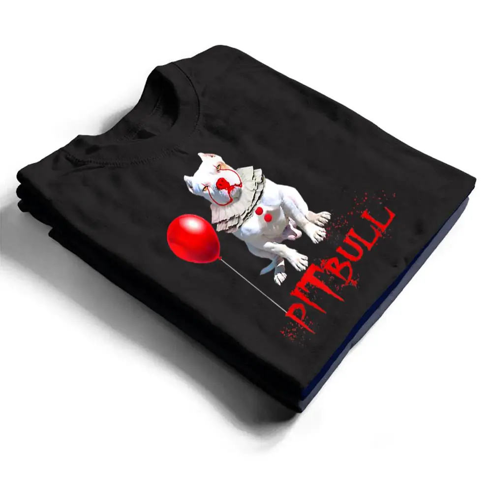Pitbull-Dog-IT-Clown-For-Halloween-Day-Horror-T-Shirt-1 Pitbull Dog IT-Clown For Halloween Day Horror T Shirt