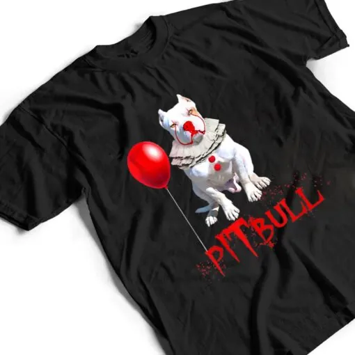 Pitbull Dog IT-Clown For Halloween Day Horror T Shirt