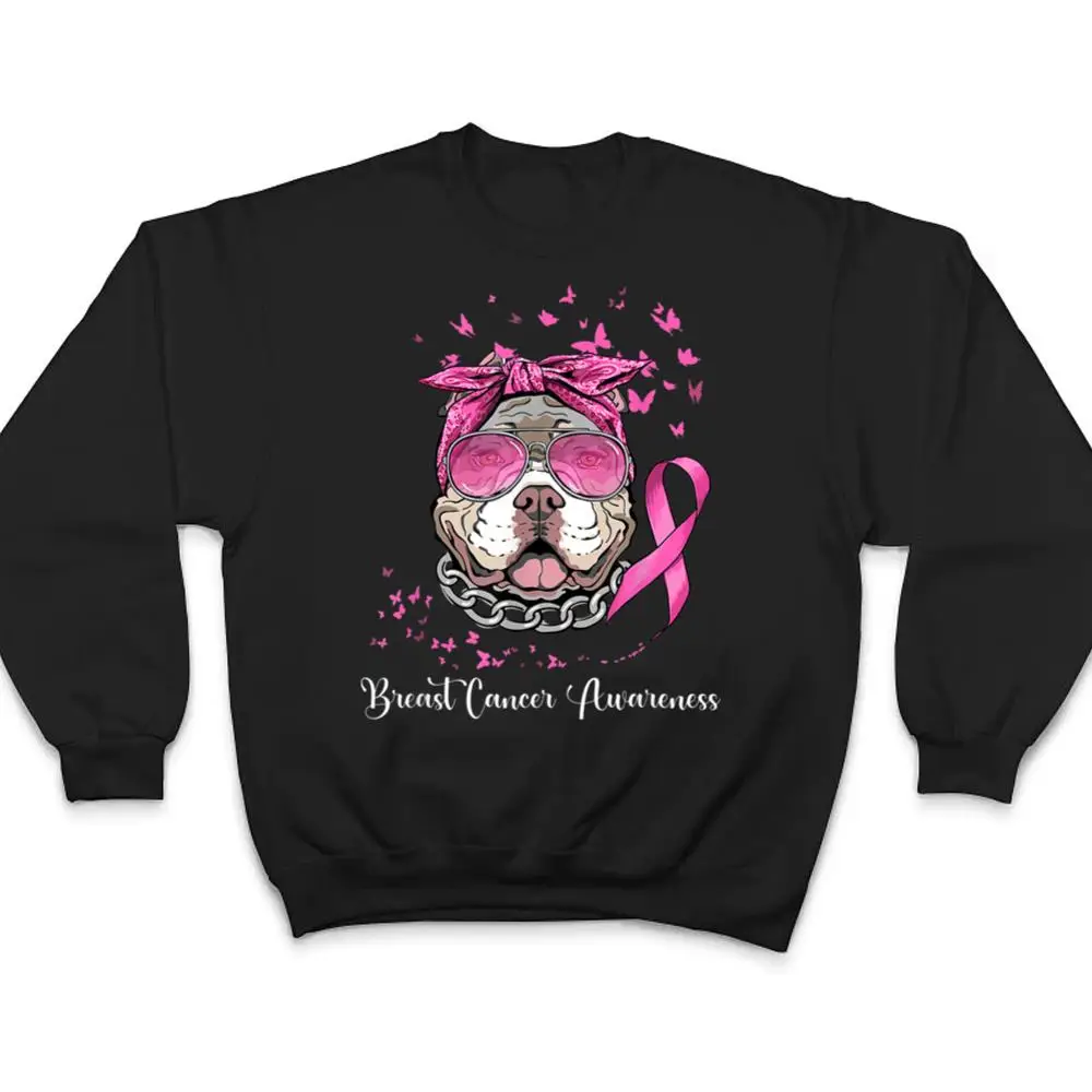 Pitbull-Dog-Lover-Pink-Ribbon-Breast-Cancer-Awareness-T-Shirt-4 Pitbull Dog Lover Pink Ribbon Breast Cancer Awareness T Shirt