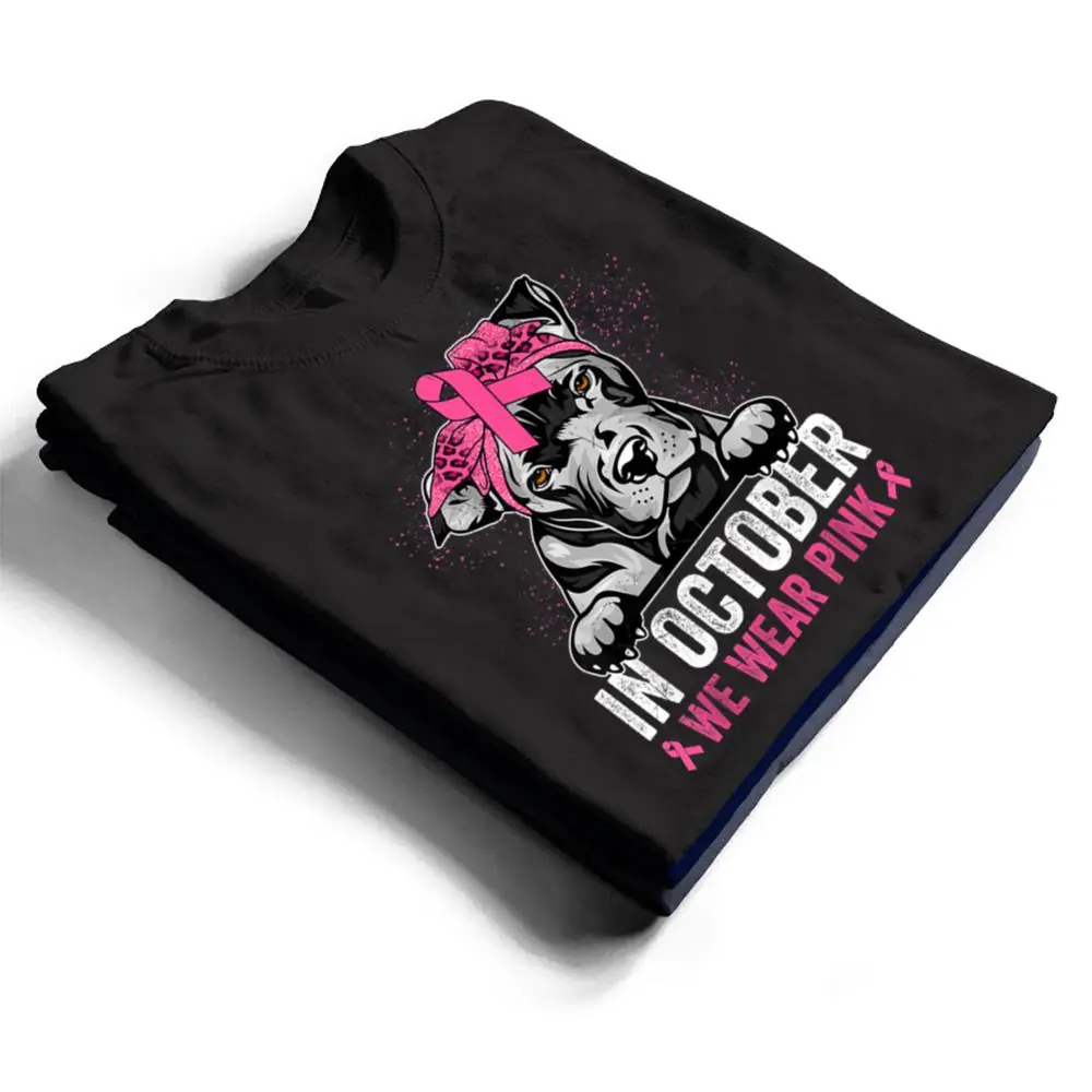 Pitbull-Dog-Pink-Ribbon-Breast-Cancer-Awareness-T-Shirt-1 Pitbull Dog Pink Ribbon Breast Cancer Awareness T Shirt