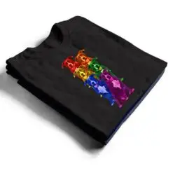 Pitbull Rainbow Flag Gay Pride LGBT Dog Lover T Shirt
