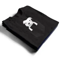 Pocket Pitbull White Puppy Cute T Shirt Pocket Pitbull White Puppy Cute T Shirt