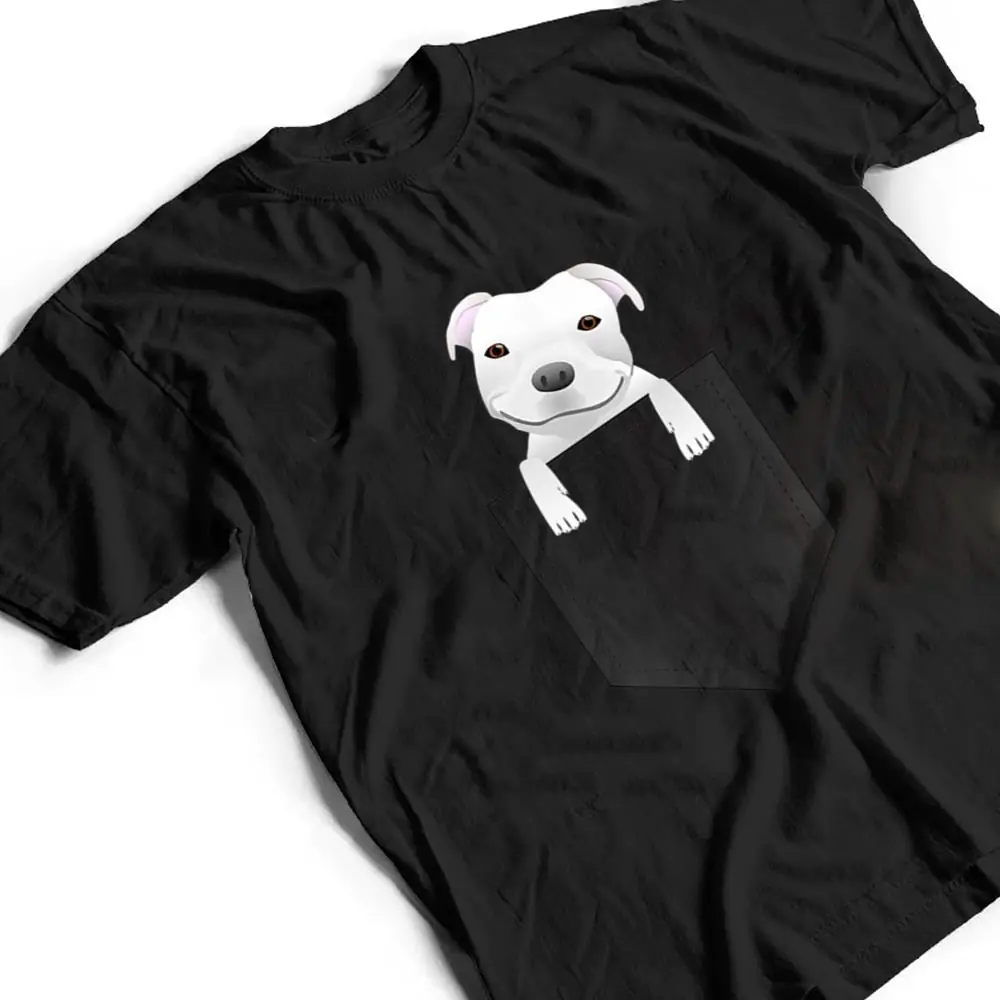 Pocket-Pitbull-White-Puppy-Cute-T-Shirt-2 Pocket Pitbull White Puppy Cute T Shirt