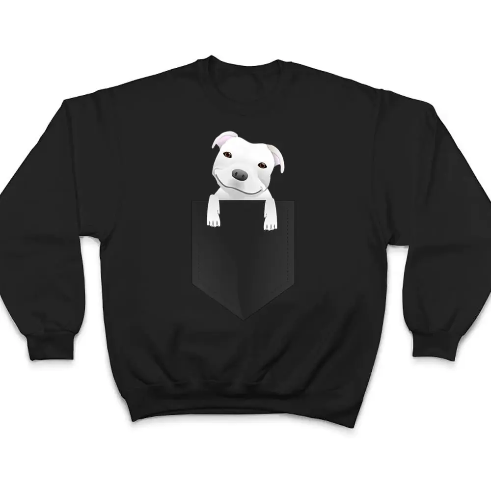 Pocket-Pitbull-White-Puppy-Cute-T-Shirt-4 Pocket Pitbull White Puppy Cute T Shirt