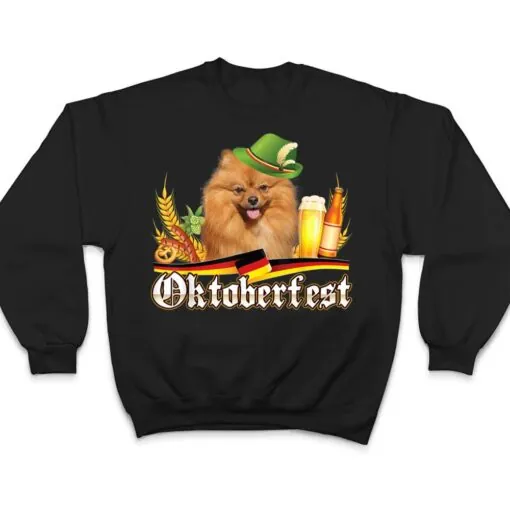 Pomeranian Dog Beer Oktoberfest Prost Beer Festival Munich T Shirt