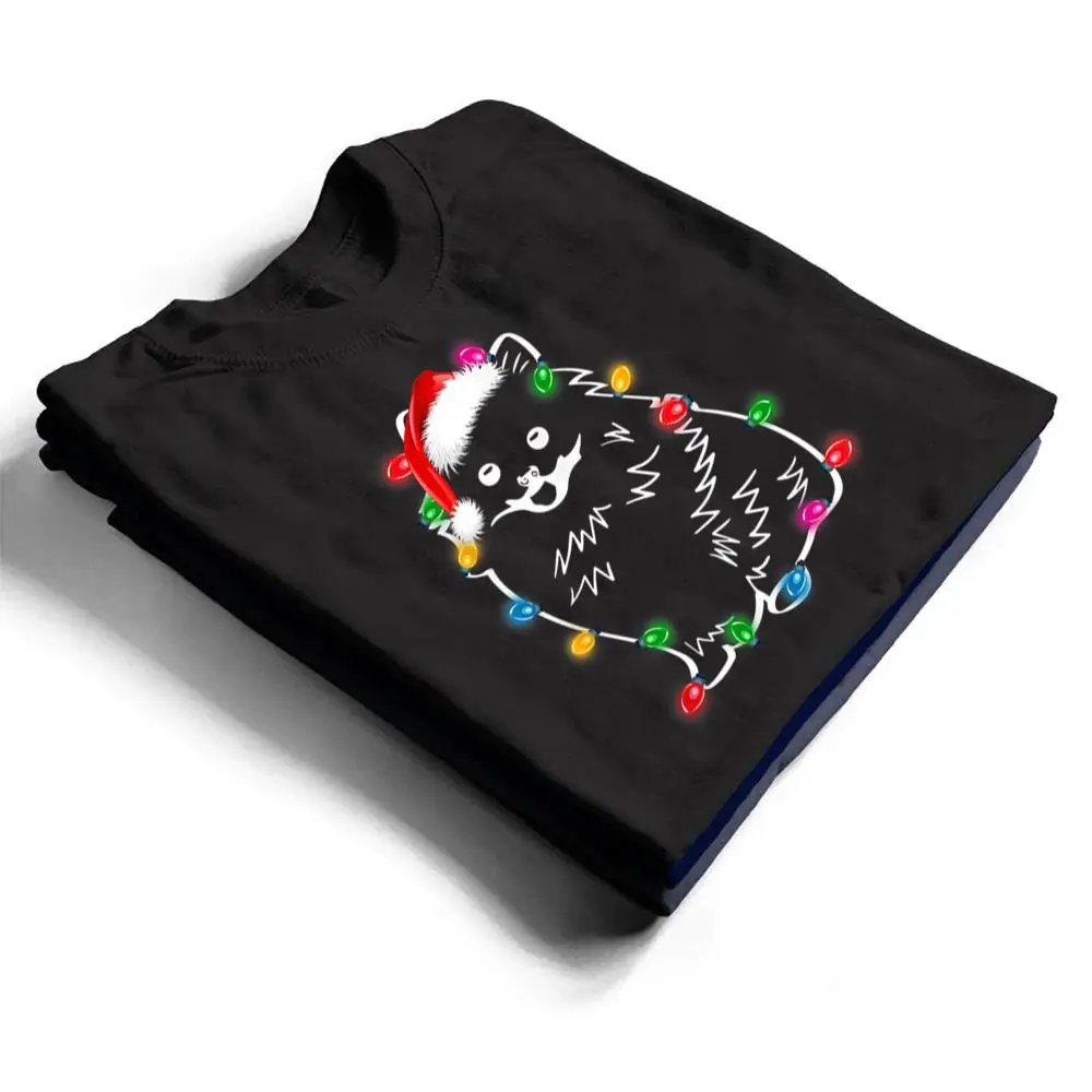 Pomeranian-Dog-Lights-Christmas-Matching-Family-T-Shirt-1 Pomeranian Dog Lights Christmas Matching Family T Shirt