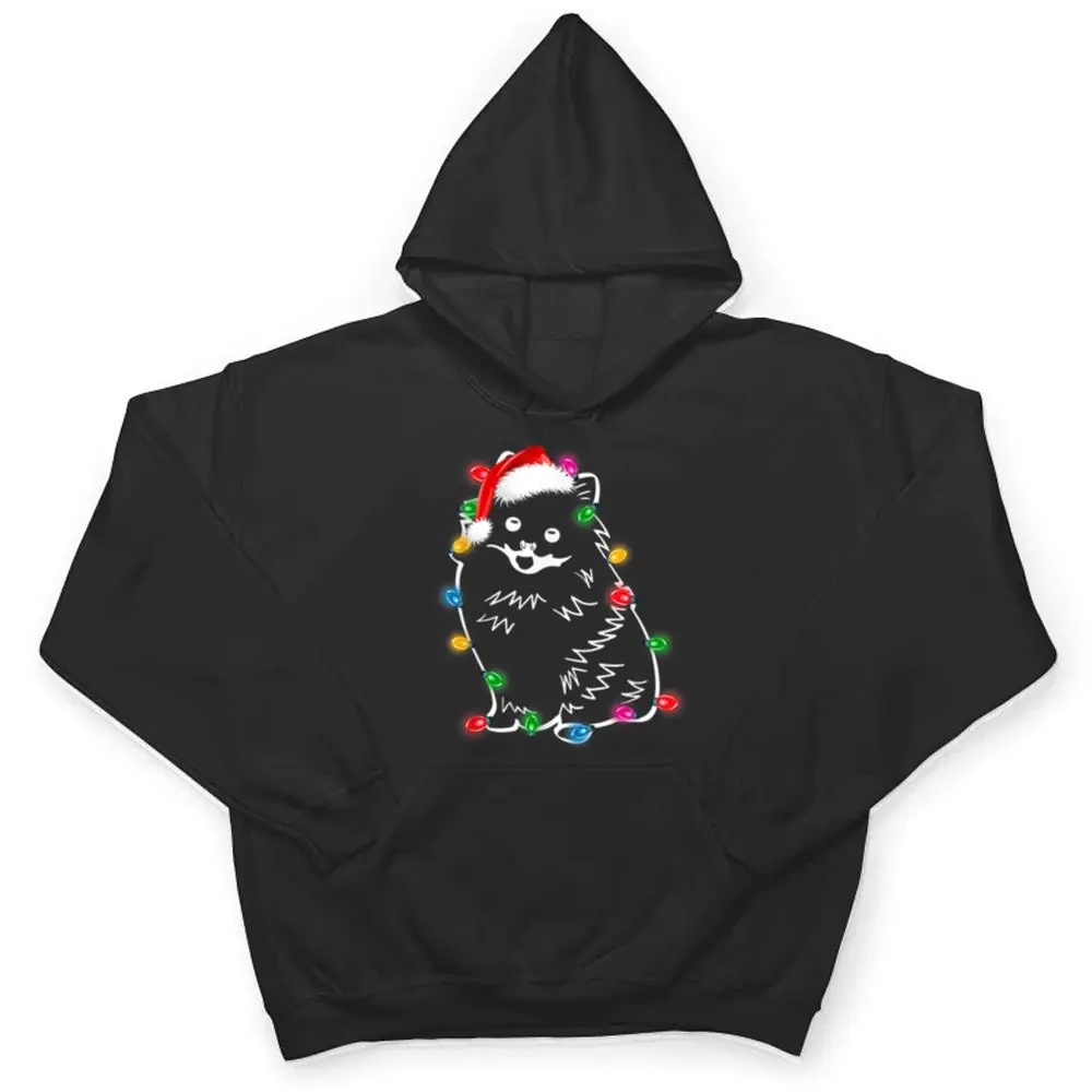 Pomeranian-Dog-Lights-Christmas-Matching-Family-T-Shirt-3 Pomeranian Dog Lights Christmas Matching Family T Shirt