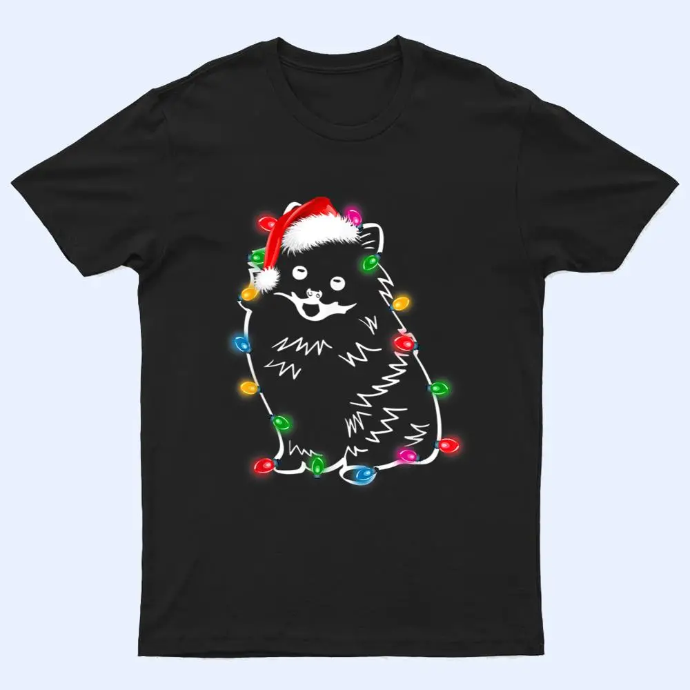 Pomeranian Dog Lights Christmas Matching Family T Shirt Pomeranian Dog Lights Christmas Matching Family T Shirt