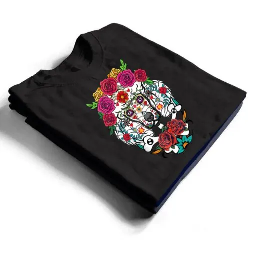 Poodle dia de los muertos day of the dead Dog sugar T Shirt