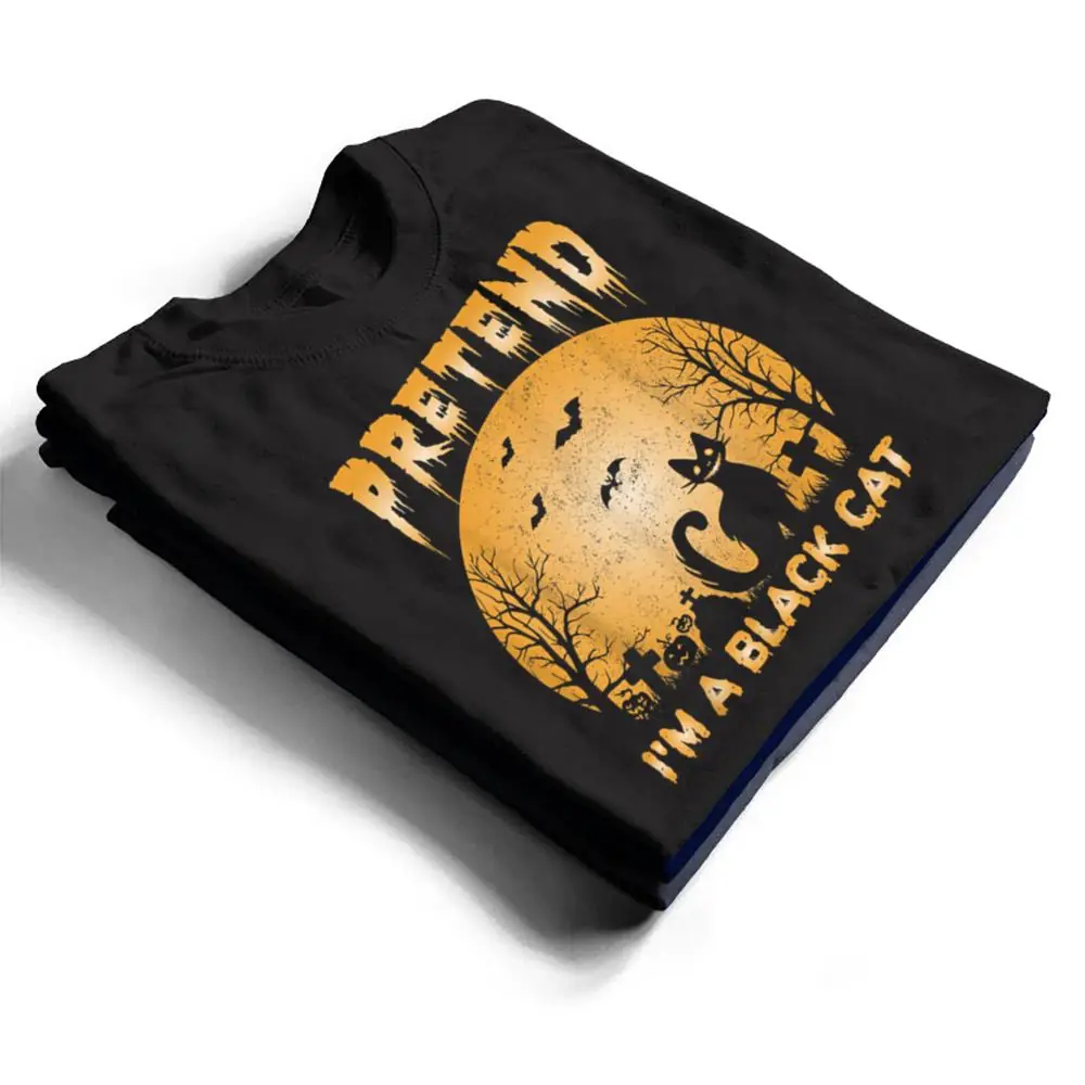 Pretend-Im-A-Black-Cat-Funny-Cartoon-Halloween-Costume-Ver-2-T-Shirt-1 Pretend I'm A Black Cat Funny Cartoon Halloween Costume Ver 2 T Shirt