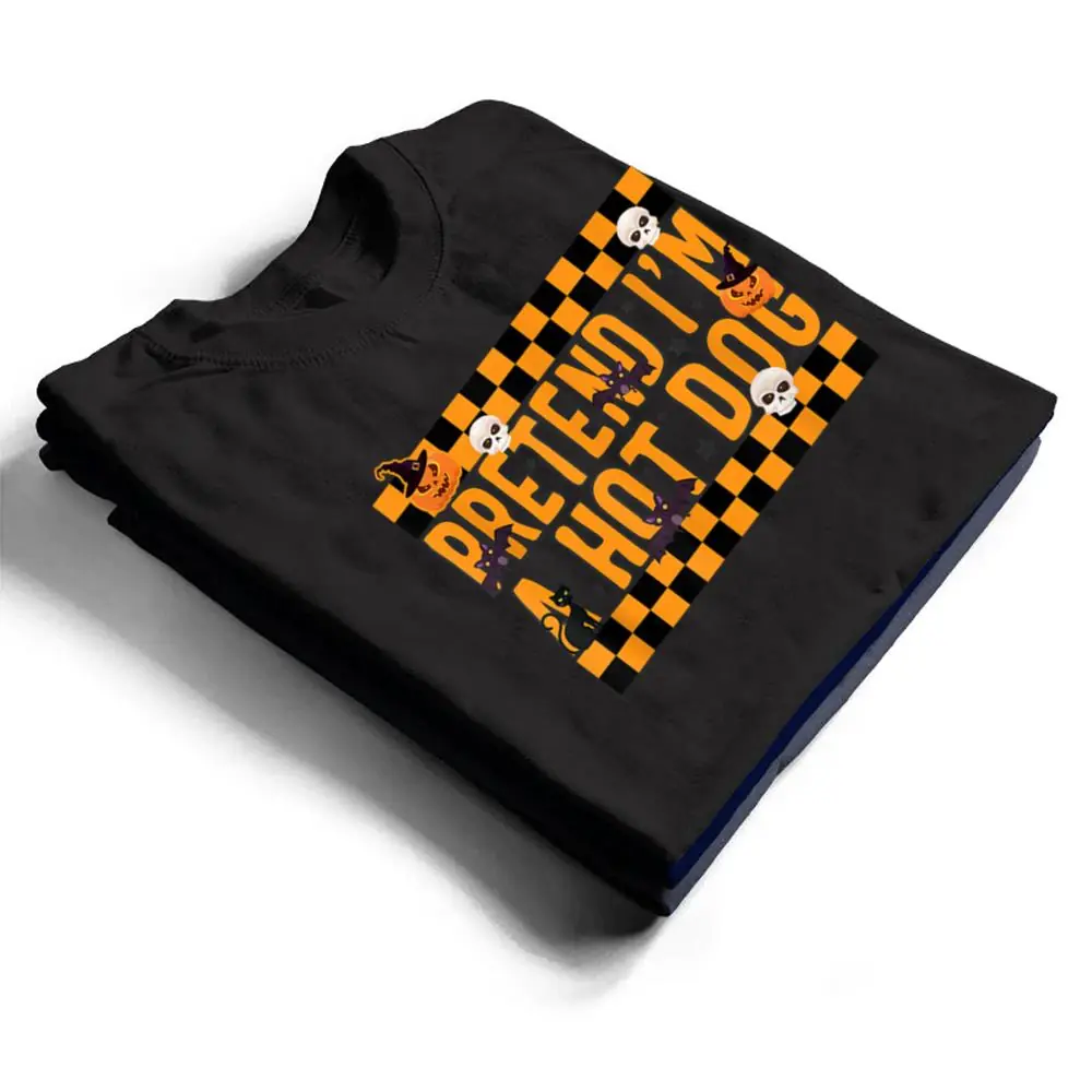 Pretend-Im-A-Hot-Dog-Costume-Funny-Lazy-Halloween-Party-Spo-T-Shirt-1 Pretend I'm A Hot Dog Costume Funny Lazy Halloween Party Spo T Shirt