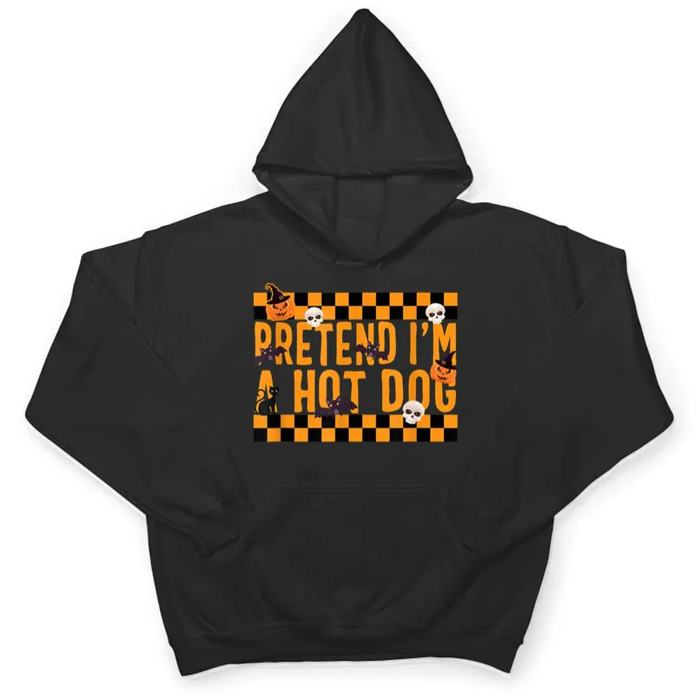 Pretend-Im-A-Hot-Dog-Costume-Funny-Lazy-Halloween-Party-Spo-T-Shirt-3 Pretend I'm A Hot Dog Costume Funny Lazy Halloween Party Spo T Shirt