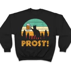 Prost Cat Silhouette Retro Bavarian Oktoberfest T Shirt Prost Cat Silhouette Retro Bavarian Oktoberfest T Shirt