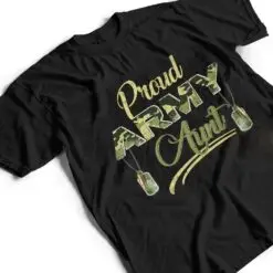 Proud Army Aunt US Flag Camo Dog Tags Military T Shirt Proud Army Aunt US Flag Camo Dog Tags Military T Shirt