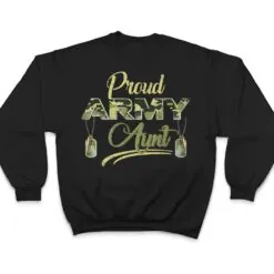 Proud Army Aunt US Flag Camo Dog Tags Military T Shirt Proud Army Aunt US Flag Camo Dog Tags Military T Shirt