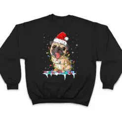 Pug Christmas Tree Lights Santa Dog Xmas Gifts Boys Pugmas T Shirt Pug Christmas Tree Lights Santa Dog Xmas Gifts Boys Pugmas T Shirt