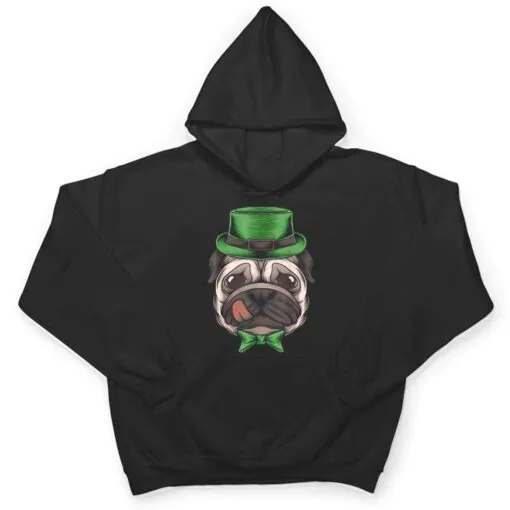 Pug Leprechaun St Patricks Day Dog Boys Men Irish Shamrock T Shirt