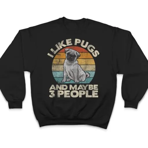 Pug , Pug Lover, Dog Lover Gift, Retro Pug T Shirt