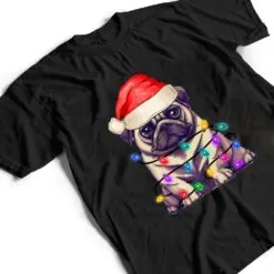 Pug Santa Christmas Tree Lights Xmas Boys Dog Dogmas T Shirt Pug Santa Christmas Tree Lights Xmas Boys Dog Dogmas T Shirt