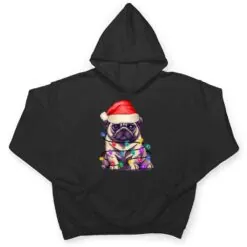Pug Santa Christmas Tree Lights Xmas Boys Dog Dogmas T Shirt Pug Santa Christmas Tree Lights Xmas Boys Dog Dogmas T Shirt