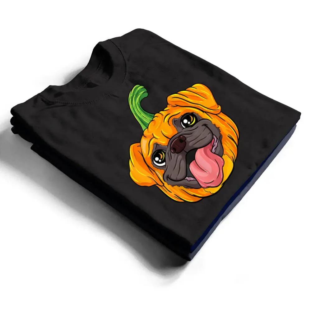 Pugkin-Pug-Pumpkin-Halloween-Thanksgiving-Dog-Ver-1-T-Shirt-1 Pugkin Pug Pumpkin Halloween Thanksgiving Dog Ver 1 T Shirt