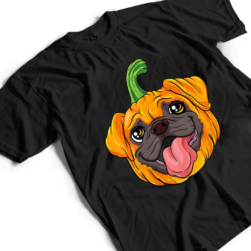 Pugkin-Pug-Pumpkin-Halloween-Thanksgiving-Dog-Ver-1-T-Shirt-2 Pugkin Pug Pumpkin Halloween Thanksgiving Dog Ver 1 T Shirt