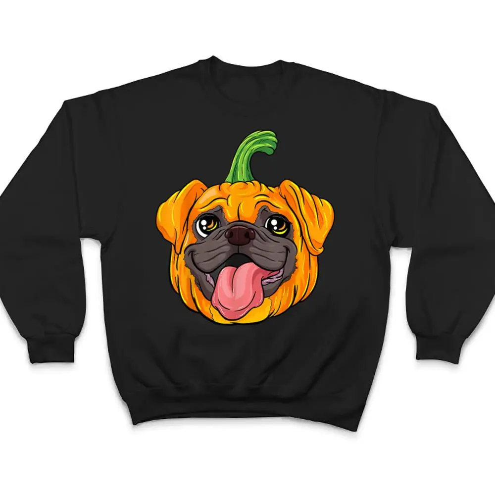 Pugkin-Pug-Pumpkin-Halloween-Thanksgiving-Dog-Ver-1-T-Shirt-4 Pugkin Pug Pumpkin Halloween Thanksgiving Dog Ver 1 T Shirt