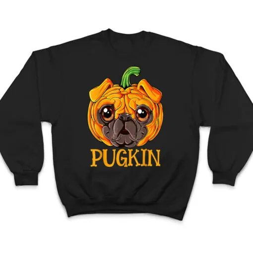 Pugkin Pug Pumpkin Halloween Thanksgiving Dog Ver 2 T Shirt