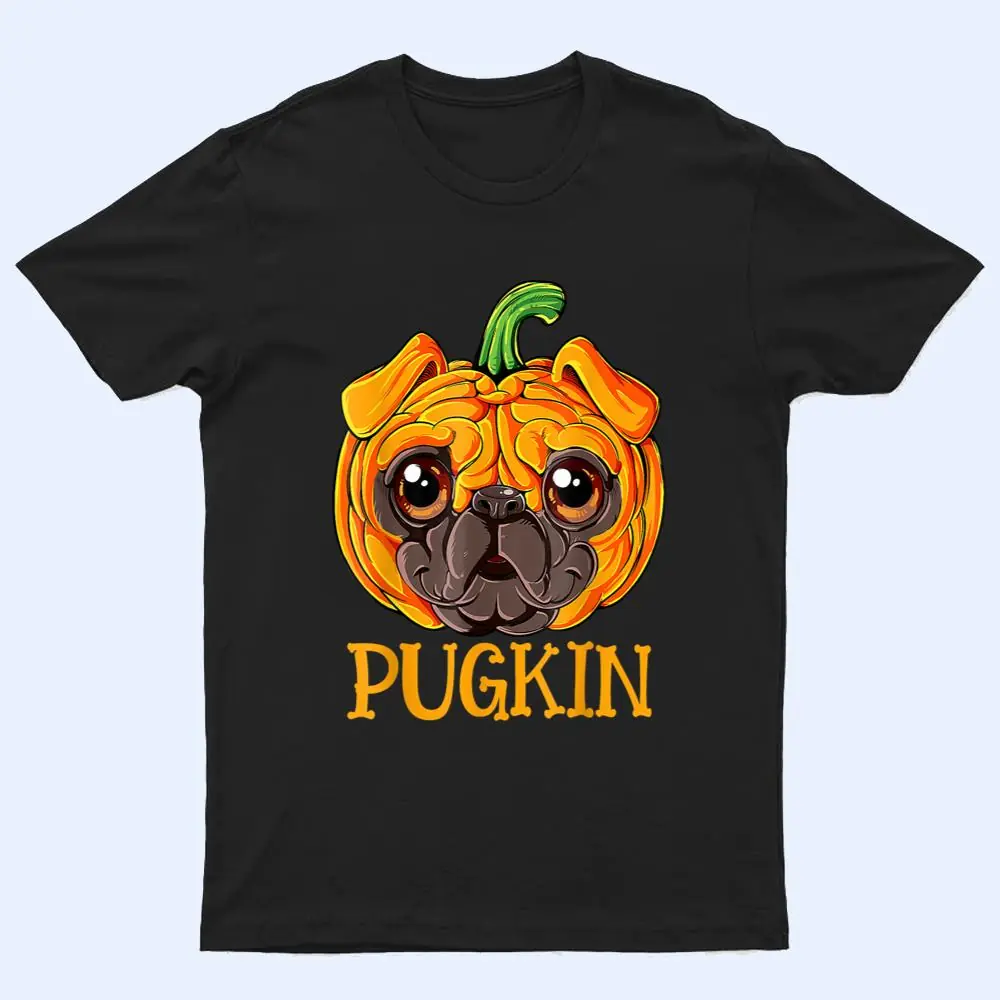 Pugkin Pug Pumpkin Halloween Thanksgiving Dog Ver 2 T Shirt
