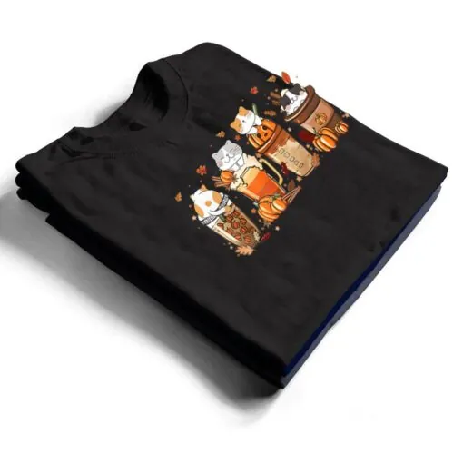 Pumpkin Spice Latte Costume For Cats Lover Cute Autumn Fall T Shirt