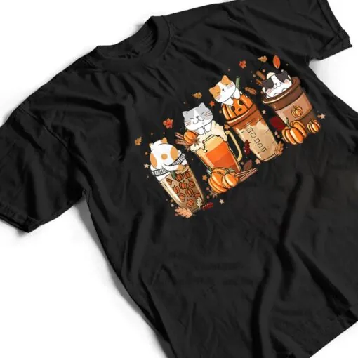 Pumpkin Spice Latte Costume For Cats Lover Cute Autumn Fall T Shirt