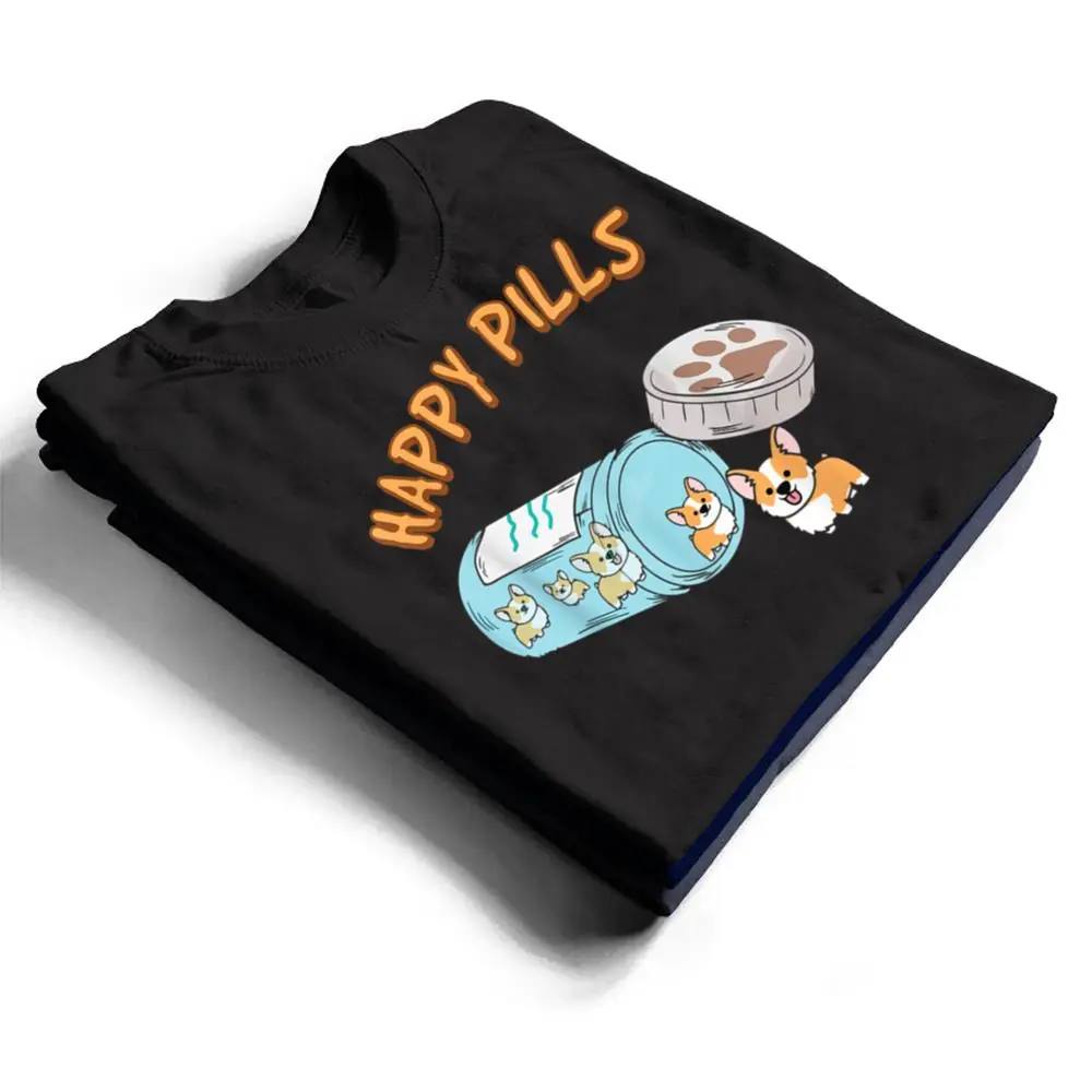 Puppies-Happy-Pills-Cute-Corgi-Happiness-Dogs-Lovers-T-Shirt-1 Puppies Happy Pills Cute Corgi Happiness Dogs Lovers T Shirt
