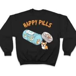 Puppies Happy Pills Cute Corgi Happiness Dogs Lovers T Shirt Puppies Happy Pills Cute Corgi Happiness Dogs Lovers T Shirt