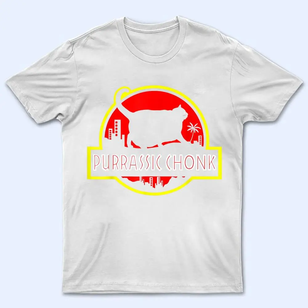 Purrassic Chonk Cat  Funny Cat Scale Meme Retro Style T Shirt Purrassic Chonk Cat  Funny Cat Scale Meme Retro Style T Shirt