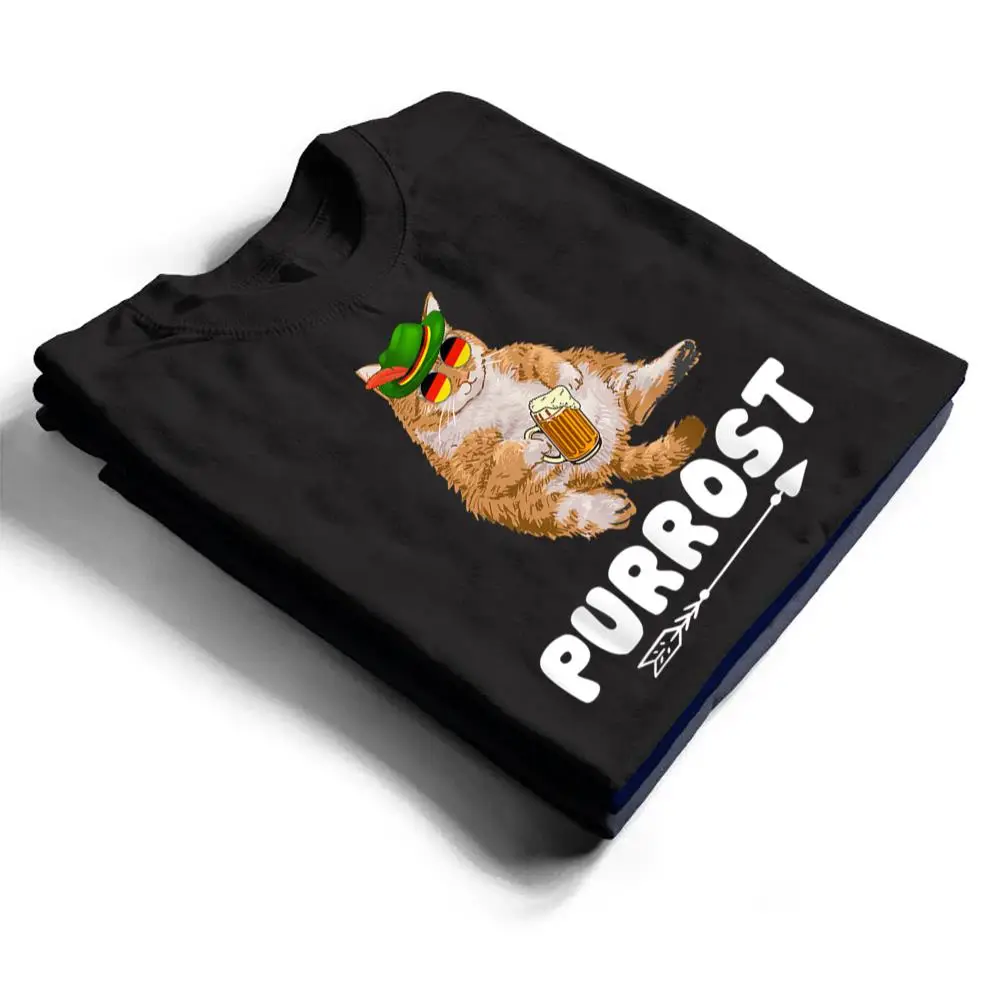 Purrost-Lederhosen-Cat-Drinkers-Germany-Munich-Oktoberfest-T-Shirt-1 Purrost Lederhosen Cat Drinkers Germany Munich Oktoberfest T Shirt