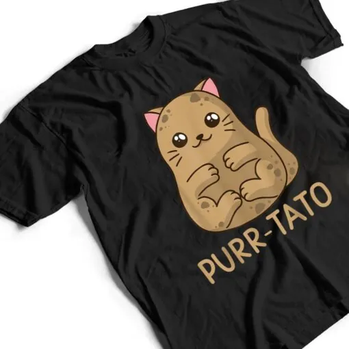 Purrtato Cat Potato Cat Lover Idaho Potatoes T Shirt