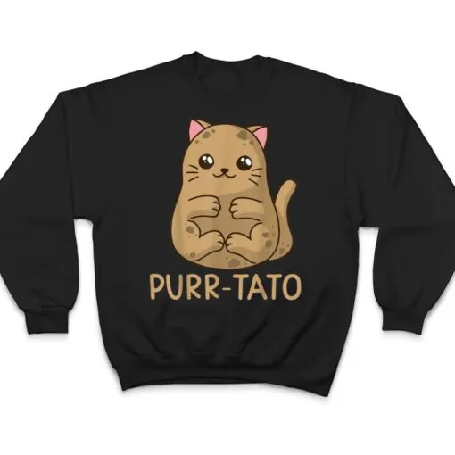 Purrtato Cat Potato Cat Lover Idaho Potatoes T Shirt