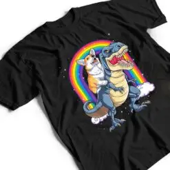 Rainbow Corgi Riding Dinosaur T rex Cute Corgi Dog T Shirt Rainbow Corgi Riding Dinosaur T rex Cute Corgi Dog T Shirt