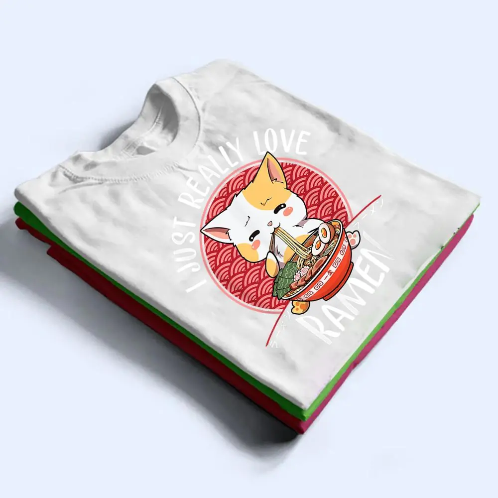 Ramen-Cat-Anime-Kawaii-Japanese-Gift-Girls-Official-Teenager-T-Shirt-1 Ramen Cat Anime Kawaii Japanese Gift Girls Official Teenager T Shirt