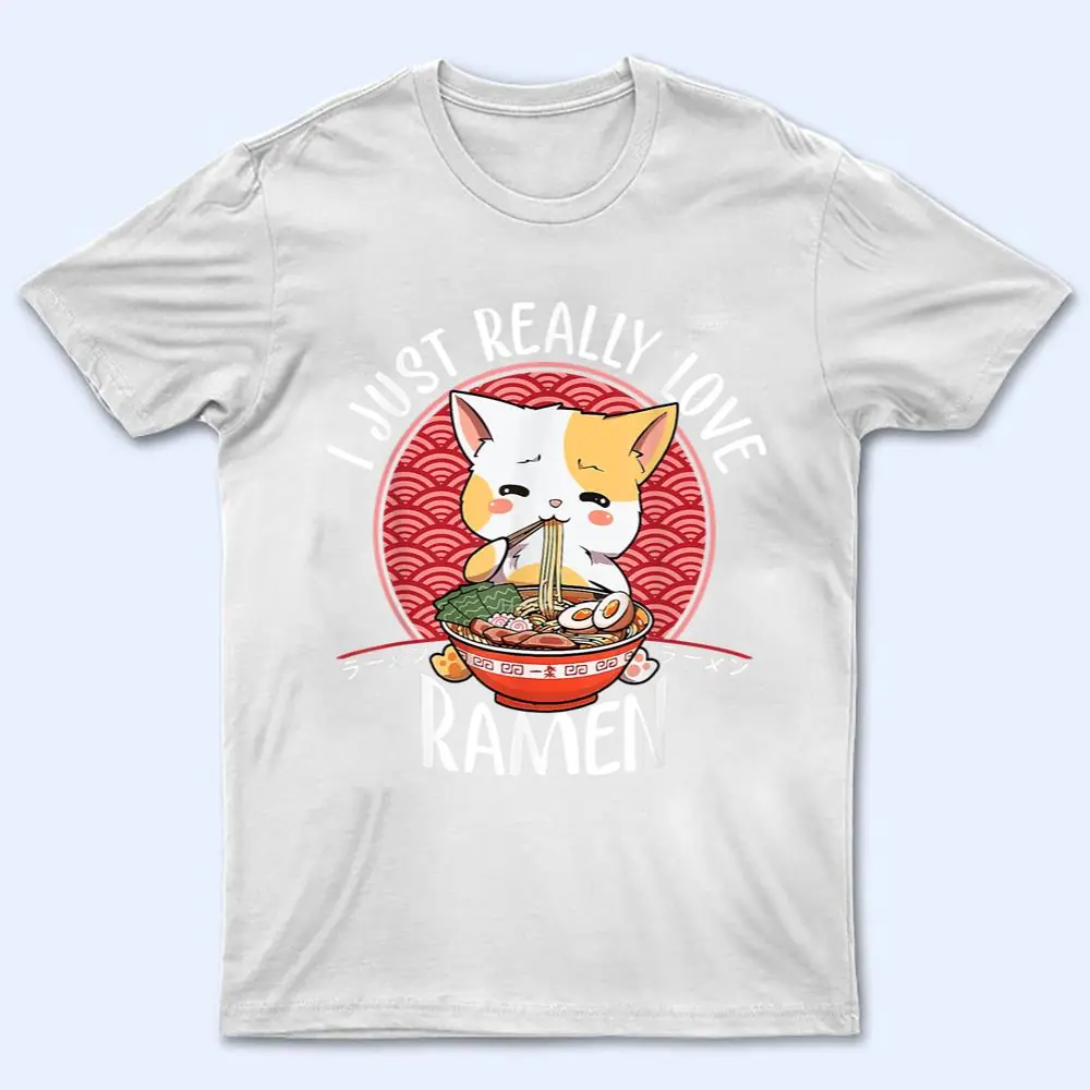 Ramen Cat Anime Kawaii Japanese Gift Girls Official Teenager T Shirt Ramen Cat Anime Kawaii Japanese Gift Girls Official Teenager T Shirt