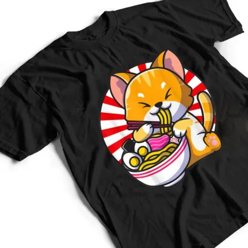 Ramen Cat Kawaii Anime Japanese Food Girls Official Nager Ver 4 T Shirt