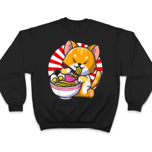 Ramen Cat Kawaii Anime Japanese Food Girls Official Nager Ver 4 T Shirt