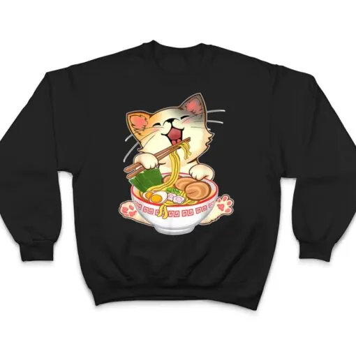 Ramen Cat Kawaii Anime Japanese Food Girls Official Nager Ver 8 T Shirt