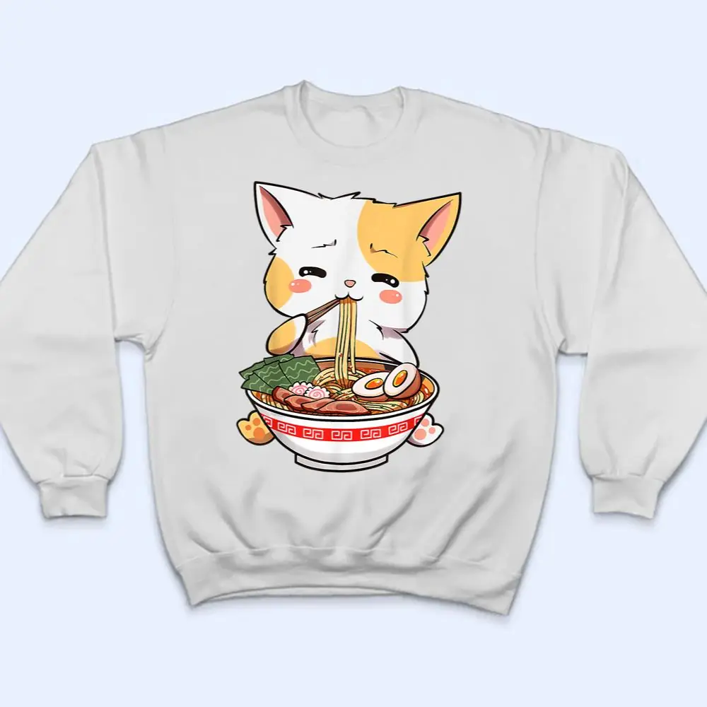 Ramen-Cat-Kawaii-Anime-Japanese-Food-Girls-Official-Teenager-T-Shirt-4 Ramen Cat Kawaii Anime Japanese Food Girls Official Teenager T Shirt