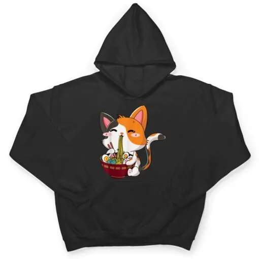 Ramen Cat Kawaii Anime Japanese Food Girls Official Teenager_5 T Shirt