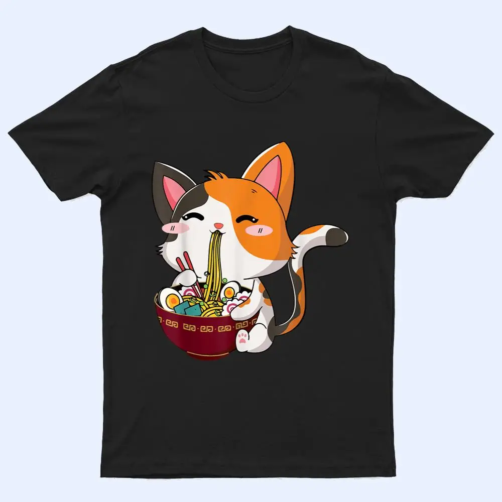 Ramen Cat Kawaii Anime Japanese Food Girls Official Teenager_5 T Shirt Ramen Cat Kawaii Anime Japanese Food Girls Official Teenager_5 T Shirt