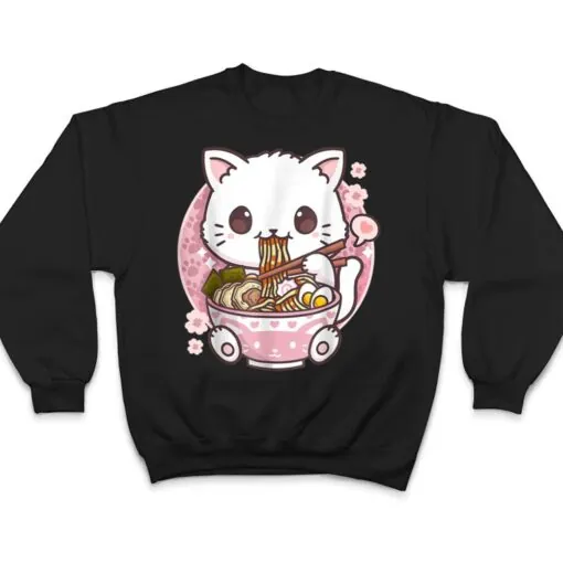 Ramen Cat Kawaii Anime Ramen Cat Cat Lovers Kawaii Neko T Shirt