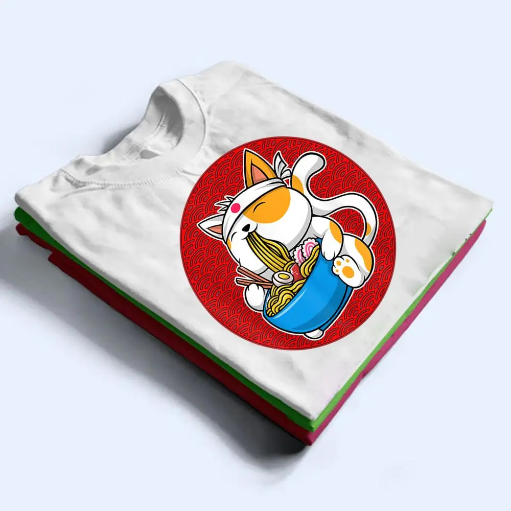 Ramen-Cat-Neko-Anime-Cat-Lover-Kawaii-Japanese-T-Shirt-1 Ramen Cat Neko Anime Cat Lover Kawaii Japanese T Shirt