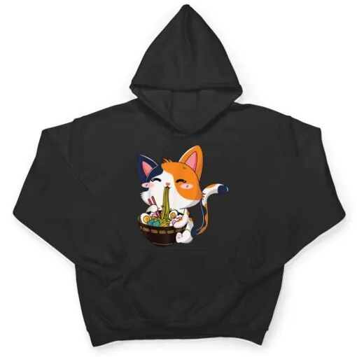 Ramen Cat Neko Anime Kawaii Cat Lover T Shirt